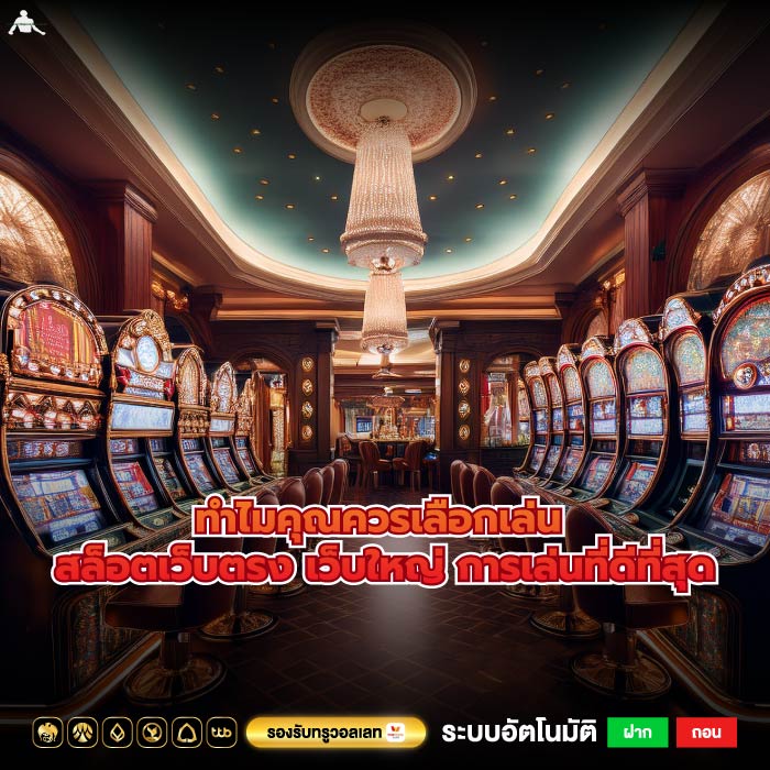ทำไมคุณควรเลือกเล่น สล็อตเว็บตรง เว็บใหญ่ การเล่นที่ดีที่สุด